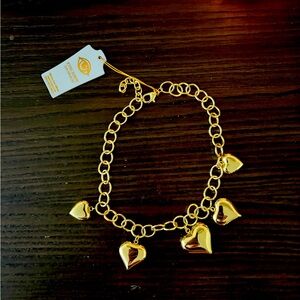 NEW Eye Candy Gold Heart Charm Necklace